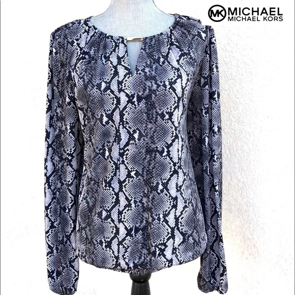 Michael Kors Snake Print Blouse - Picture 1 of 7